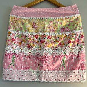 Lilly Pulitzer white label skirt